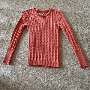 Girls Cherokee light orange sweater size small 6/6x